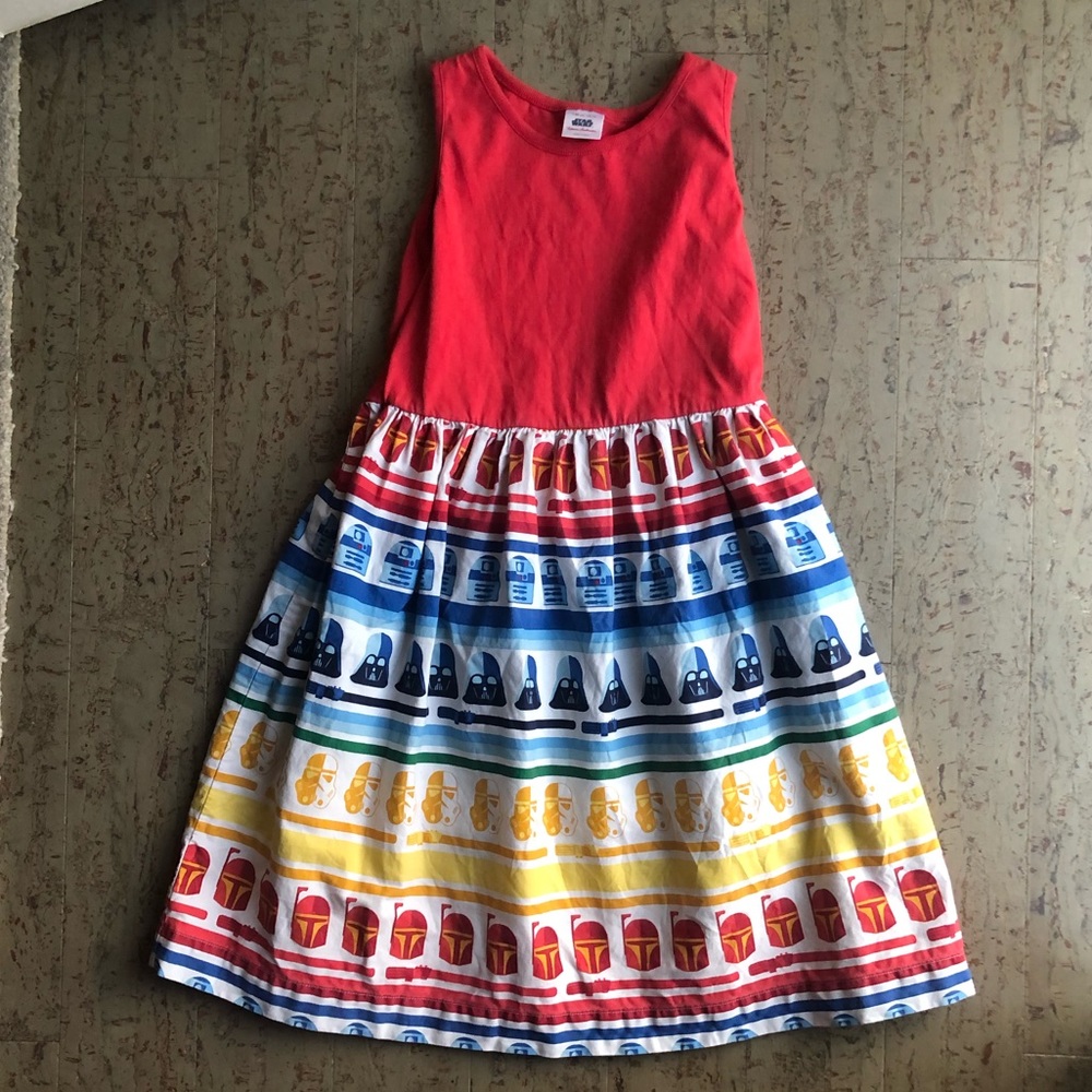 EUC Hanna Andersson Star Wars rainbow dress, 140 / 10